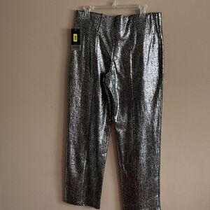 NWT Shiny Silver Pants size L